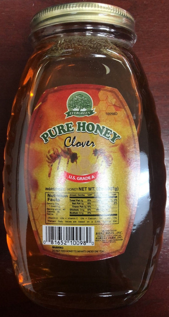 Evergreen Brand Pure Honey Cloves US Grade A, 32 oz (907g)