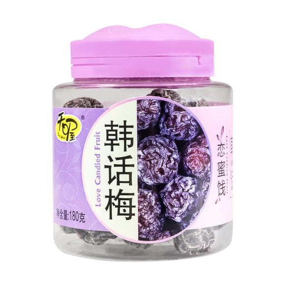 Ten Wow Brand Love Candied Fruit (Preserved Fruit) 180g  天屋牌 韓話梅 (戀蜜餞) 180克