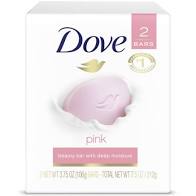 Dove Beauty Bar Pink with Deep Moisture (2 Bars x 3.75 oz)