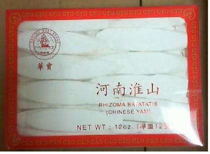 Sailing Boat Brand Rhizoma Batatatis (Chinese Yam) 12 oz  帆船牌 河南淮山