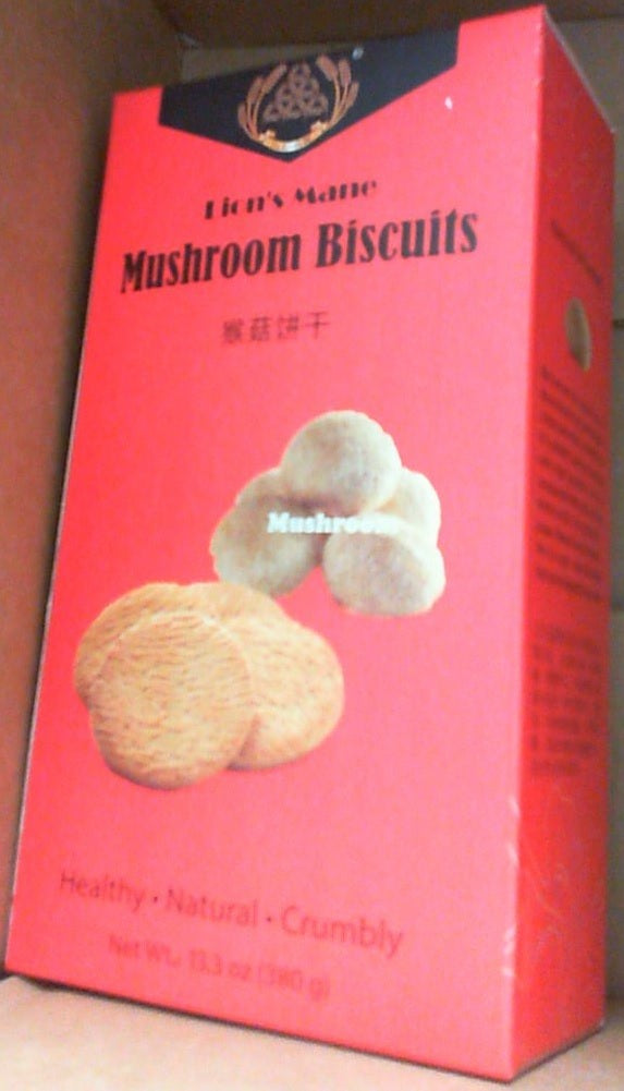 Six A Brand Lion's Mane Mushroom Biscuits 13.3 oz (380g)  猴菇餅乾