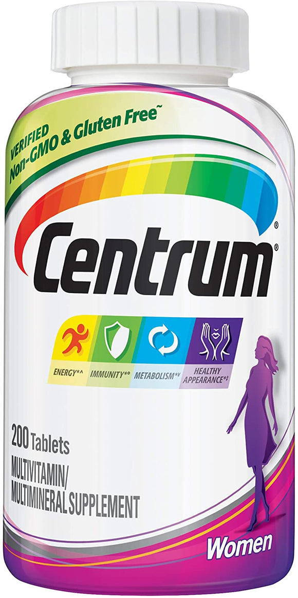 Centrum Brand Women's Multivitamin Tablets - 200 Count  女士綜合維生素