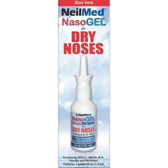 NeilMed Brand NasoGEL For Dry Noses, Drip Free Gel Spray 1 fl oz 鼻腔凝胶喷雾 30ml