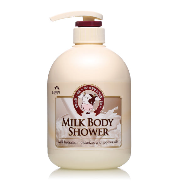 SOMANG Brand Milk Body Shower, Milk Hydrates, Moisturizes & Soothes Skin 750mL  沐浴露, 牛奶美白滋润