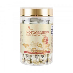 Far Long Brand NotoGinseng SanQi Ultra Fine Powder 60g (20 Packets)  人參粉 (三七超細粉) 60克 (20包)