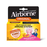 Airborne Brand Vitamin C, Helps Support your Immune System, Pink Grapefruit Flavors, 10 Effervescent  維生素C 泡騰片, 幫助支持您的免疫系統, 粉紅葡萄柚味