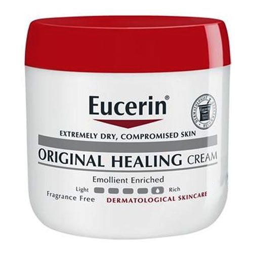 Eucerin Brand Original Healing Rich Cream, Extremely Dry, Compromised Skin, Dermatological Skin Care 16 oz (454g)  修復霜, 皮膚護理極度乾燥, 受損的皮膚