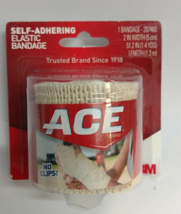 ACE Brand 3M Self-Adhering Bandage (No Clips Needed) 2 IN x 51.2 IN, 1 Each  自粘繃帶 2英寸