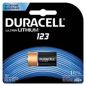 Duracell Brand 3V Lithium Battery, CR17345, DL123/EL123 Ultra High-Power 123  3V 鋰電池