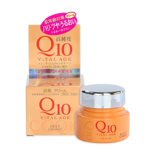 KOSE (Vital Age) Brand Q10 Facial Cream 1.4 oz (40g)  高絲牌 Q10 保濕面霜
