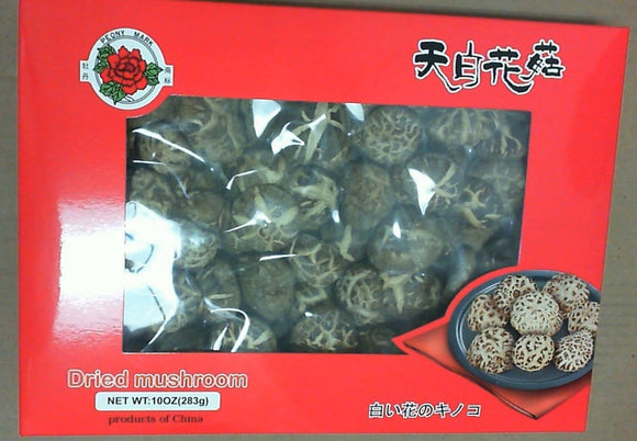 Peony Mark Dried Mushroom 10 oz (283g)  天白花茹 (2-3cm)