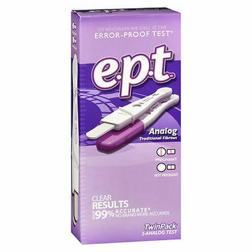 E.P.T. Analog Traditional Fibrous Pregnancy Tests, 2 Count
