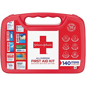 Johnson & Johnson Brand All-Purpose First Aid Kit, Portable