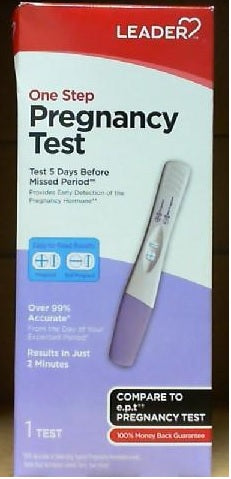 Leader Brand ONE STEP Pregnancy Test, 1 Test  驗孕棒