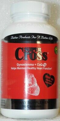 Super Cross Brand Support Cardiovascular Health, Gynostemma+CoQ10, 60 Capsules  保護心血管健康 60粒