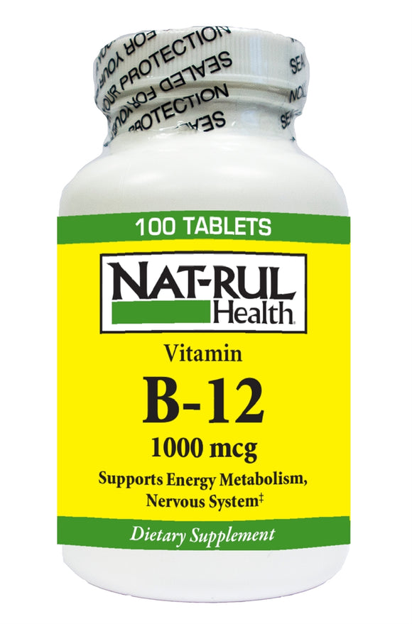 Nat-Rul Health Brand Vitamin B-12, 1000 mcg, 100 Softgels  維生素 B-12, 100粒軟膠囊