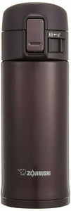 Zojirushi Brand Stainless Thermos Mug Bottle Hot/Cold (One Touch Open), Color: Bordeaux  #SM-KC36-VD, 0.36L  象印牌 不銹鋼保溫/保冷杯 (一鍵打開) 0.36升