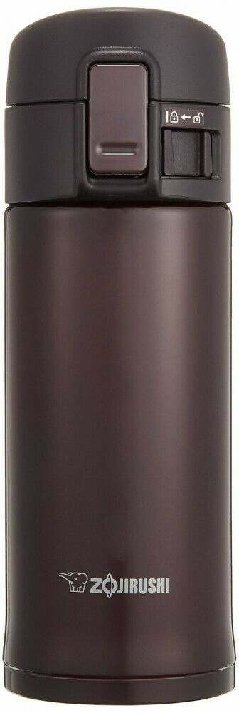 Zojirushi Brand Stainless Thermos Mug Bottle Hot/Cold (One Touch Open), Color: Bordeaux  #SM-KC36-VD, 0.36L  象印牌 不銹鋼保溫/保冷杯 (一鍵打開) 0.36升