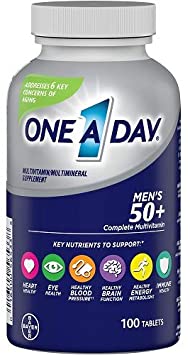 One A Day Brand Men's 50+ Multivitamin Tablets, 100 Tablets  男士50+ 多種維生素片, 100粒