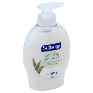 Softsoap Brand Moisturizing Liquid Hand Soap Pump, Soothing Aloe Vera, 7.5 Fl oz (221 mL)  保濕皂液含蘆薈
