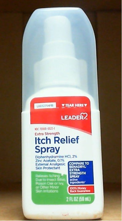 Leader Brand Itch Relief Spray Extra Strength 2 Fl oz (59 mL)  強力止癢噴霧