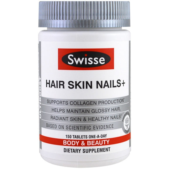 Swisse, Ultiboost, Hair Skin Nails+, 150 Tablets