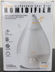 Crane Brand Ultrasonic Cool Mist Humidifier, Drop Shape  超聲波冷霧加濕器, 水滴形狀