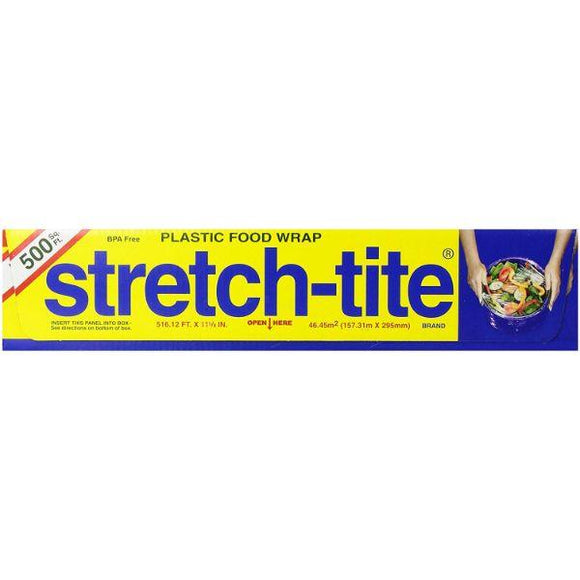 Stretch-Tite Brand Plastic Food Wrap, BPA Free, 500 S. F. (516.12 FT x 11-5/8 IN)  食物保鮮膜 500平方呎
