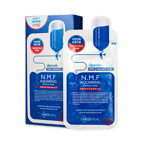 Mediheal Brand N.M.F Aquaring Apoule Mask EX, Natural Moisturizing Factor, 10 Sheets  面膜 天然保濕因子 10片