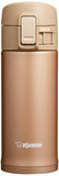 Zojirushi Brand Stainless Thermos Mug Bottle (SM-KC36NM) Gold, 360 mL  象印牌 不銹鋼真空保溫/保冷杯, 金色 360毫升