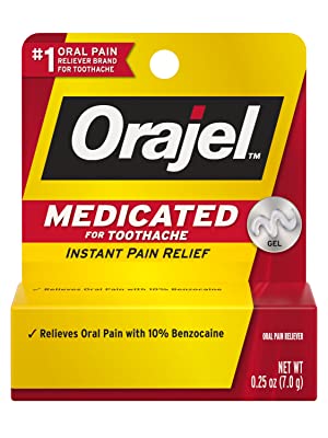 Orajel Brand Medicated For Toothache, Instant Pain Relief 0.25 oz (7g)  牙痛藥, 即時止痛藥