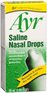 AYR SALINE NASAL DROPS 50ML