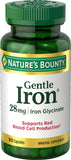 Nature's Bounty Gentle Iron 28Mg Capsules 90 Ct