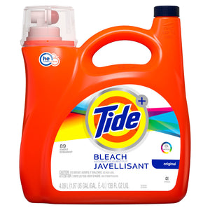 Tide+ Bleach 89 loads 4.08L (1.07 Gal/ 138 Fl Oz)