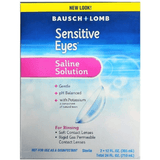 Bausch+Lomb Brand Sensitive Eyes Plus Saline Solution 博士伦隐形眼镜护理液 敏感型- 2pk*24 fl oz (355 ml)