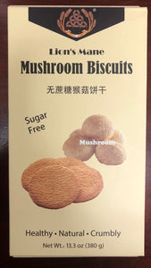 Six A Brand Lion's Mane Mushroom Biscuits, Sugar Free 13.3 oz (380g)  无蔗糖 猴菇饼干