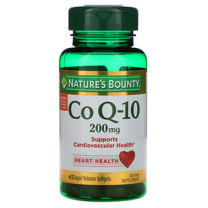 Natures Bounty Co Q-10, 200 mg, Rapid Release Softgels,45ea