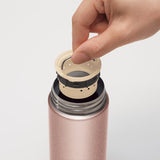 Zojirushi Brand Stainless Steel Mug with Tea Leaf Filter, 16oz, Pink Champagne, SM-JTE46PX  象印牌 不銹鋼真空保溫/保冷杯 帶茶葉過濾器, 16oz, 粉紅色香檳 SM-JTE46PX