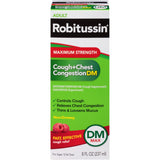 ROBITUSSIN DM Max Brand Cough+Chest Congestion, Cough Relief 8 fl oz (237mL) 乐倍舒 止咳水 (蔓越莓味)