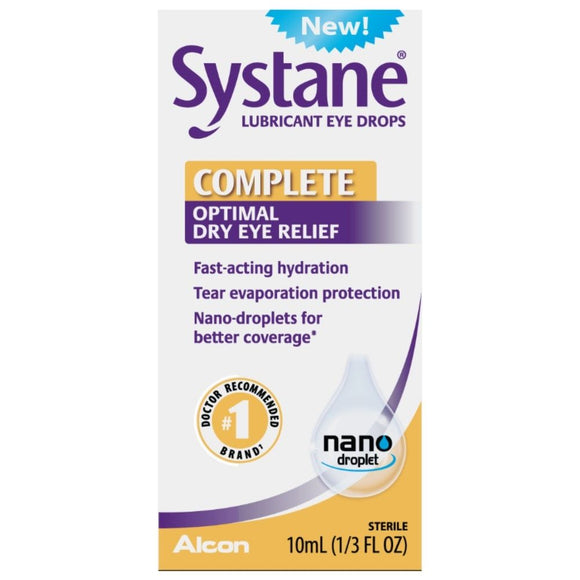 SYSTANE COMPLETE DRY EYE RELIEF LUBRICANT DROPS 0.33 OZ