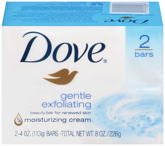 Dove Beauty Bar Soap - Gentle Exfoliating - 2 Count 多芬温和去角质皂 2块装