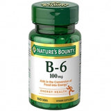 Nature's Bounty B-6 100Mg Tablets 100 Ct
