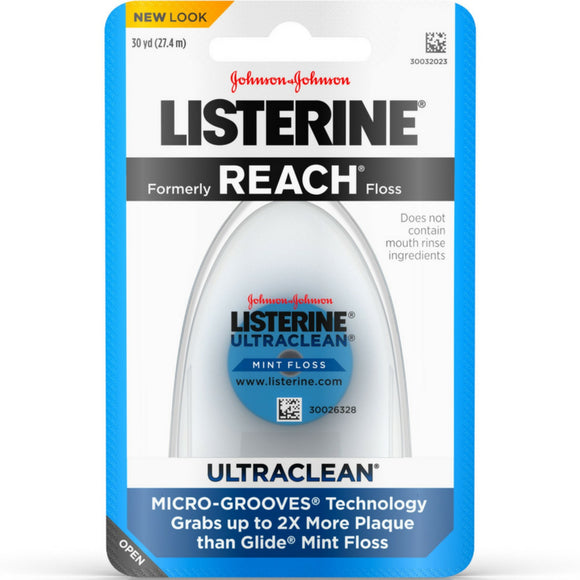 Johnson Listerine Brand Ultraclean Mint Floss 30 yd 超清洁牙线 27.4m