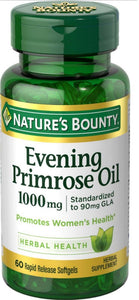 Nature's Bounty Evening Primrose Oil Rapid Release Softgels 1000mg 60EA
