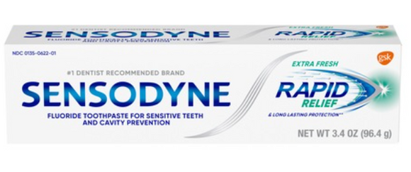 SENSODYNE RAPID RELIEF EXTRA FRESH 3.4OZ