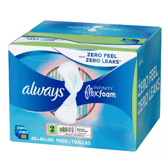 always infinity flex foam size 2 - 80 pads