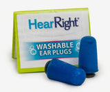 HearRight Brand Ultra Soft Gel Foam, Washable Ear Plugs, Small, 23 Decibels, 1 Pair  耳塞, 降噪等級 23分貝, 超軟凝膠泡沫, 可清洗, 小號