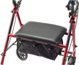Drive Medical Rollator with Wheels, Blue, R800BL; Red R800RD