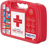 Johnson & Johnson Brand All-Purpose First Aid Kit, Portable Compact First Aid Set (140 Items)  急救箱, 內含140種急救物品