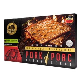 Golden Nest Brand Pork Jerky, Style BBQ Meat 6 oz (170g)  金燕窩牌 燒烤豬肉 6盎司 (170克)